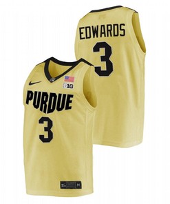 Carsen Edwards 3 Gold Purdue Boilermakers Alumni College Basketball Jersey