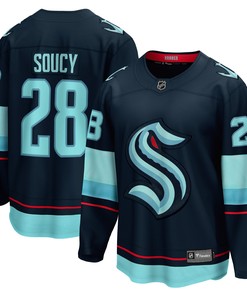 Carson Soucy Seattle Kraken Fanatics Branded Home Breakaway Player Jersey - Deep Sea Blue Nhl