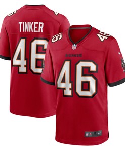 Carson Tinker Tampa Bay Buccaneers Game Jersey - Red Nfl