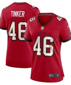 Carson Tinker Tampa Bay Buccaneers Womens Game Jersey - Red Nfl
