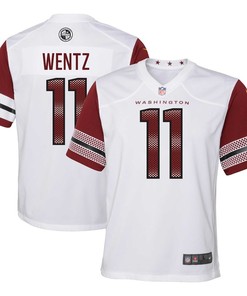 Carson Wentz 11 Washington Commanders Youth Game Jersey - White