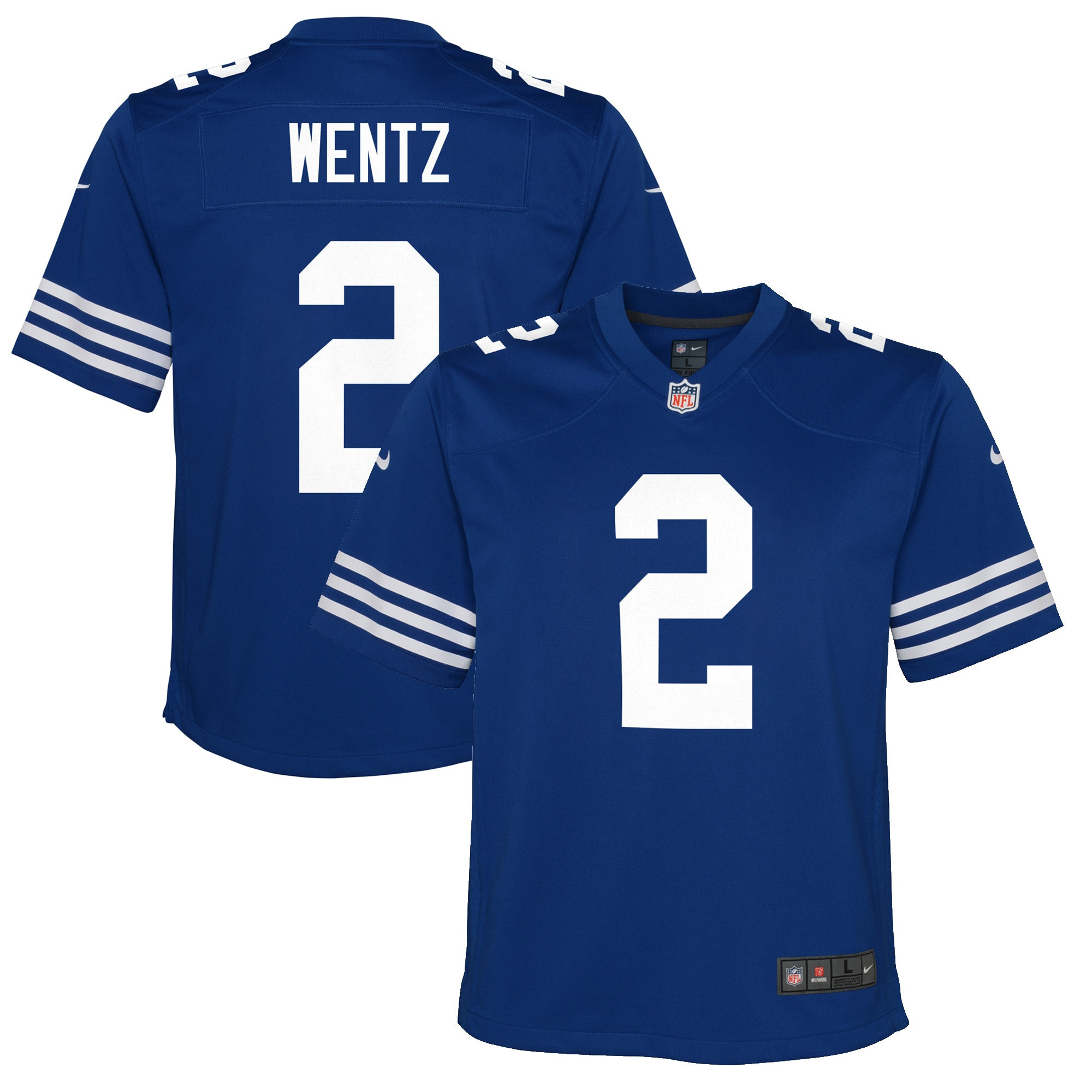 Carson Wentz Indianapolis Colts Alternate Game Jersey - Royal Nfl