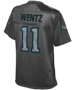 Carson Wentz Philadelphia Eagles Nfl Pro Line Womens Fashion Static Jersey - Gray