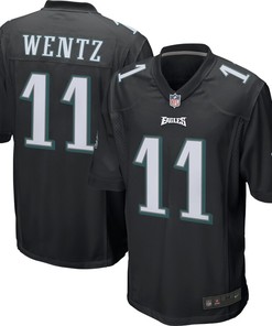 Carson Wentz Philadelphia Eagles Nike Game Event Jersey - Black