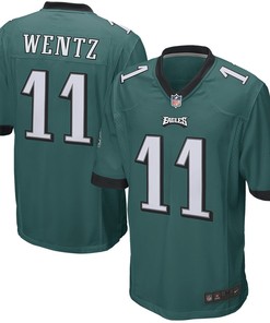 Carson Wentz Philadelphia Eagles Nike Game Jersey - Green