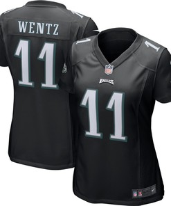 Carson Wentz Philadelphia Eagles Nike Womens Game Event Jersey - Black