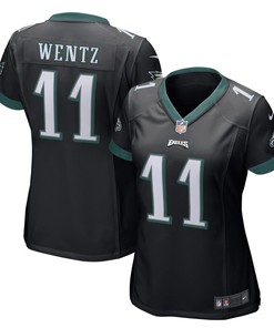 Carson Wentz Philadelphia Eagles Nike Womens Game Jersey - Black