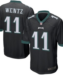 Carson Wentz Philadelphia Eagles Nike Youth Game Jersey - Black