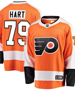 Carter Hart Philadelphia Flyers Fanatics Branded Home Premier Breakaway Player Jersey - Orange Nhl