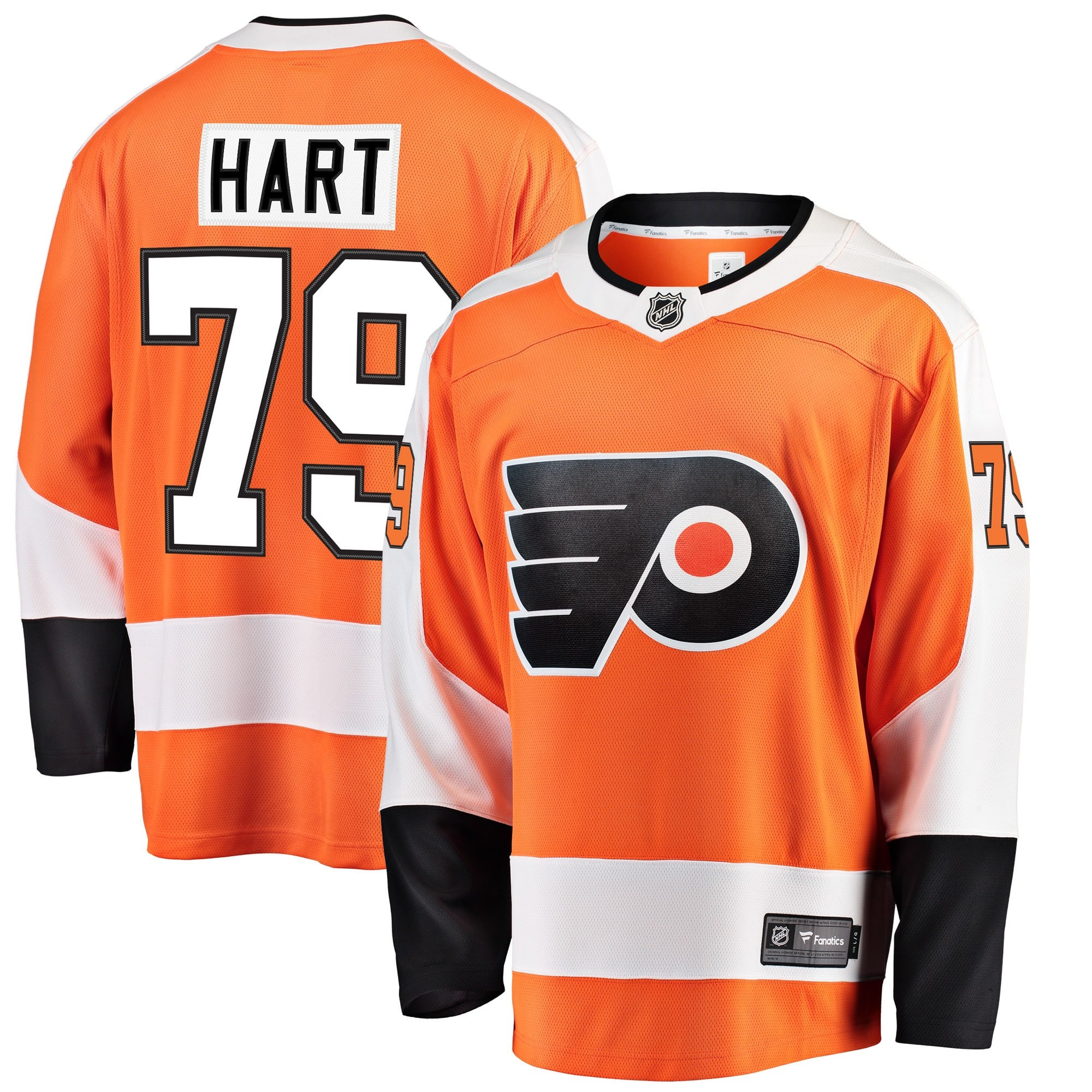 Carter Hart Philadelphia Flyers Fanatics Branded Home Premier Breakaway Player Jersey - Orange Nhl