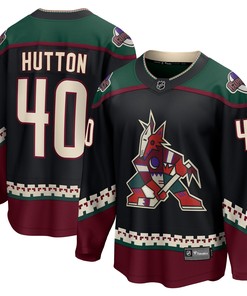 Carter Hutton Arizona Coyotes Fanatics Branded Home Breakaway Player Jersey - Black Nhl