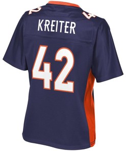 Casey Kreiter Denver Broncos Nfl Pro Line Womens Alternate Player Jersey - Navy