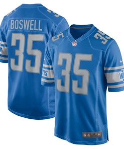 Cedric Boswell Detroit Lions Player Game Jersey - Blue Nfl
