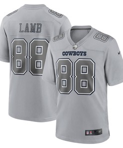 CeeDee Lamb 88 Dallas Cowboys Atmosphere Fashion Game Jersey - Gray