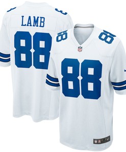 CeeDee Lamb 88 Dallas Cowboys Game Team Jersey - White