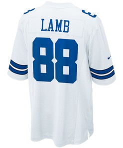 CeeDee Lamb 88 Dallas Cowboys Game Team Jersey - White