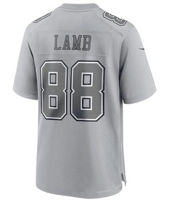 CeeDee Lamb 88 Dallas Cowboys Men Atmosphere Fashion Game Jersey - Gray