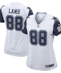 CeeDee Lamb 88 Dallas Cowboys Women's 2nd Alternate Game Jersey - White