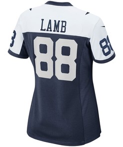 CeeDee Lamb 88 Dallas Cowboys Women's Alternate Game Team Jersey - Navy
