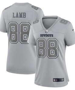 CeeDee Lamb 88 Dallas Cowboys Women's Atmosphere Fashion Game Jersey - Gray