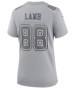CeeDee Lamb 88 Dallas Cowboys Women's Atmosphere Fashion Game Jersey - Gray