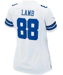 CeeDee Lamb 88 Dallas Cowboys Women's Game Jersey - White