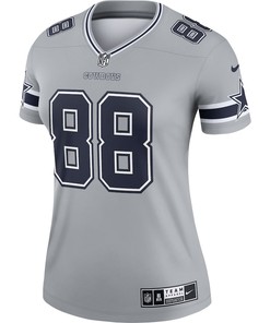 CeeDee Lamb 88 Dallas Cowboys Women's Inverted Legend Jersey - Gray