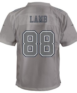 CeeDee Lamb 88 Dallas Cowboys Youth Atmosphere Game Jersey - Gray