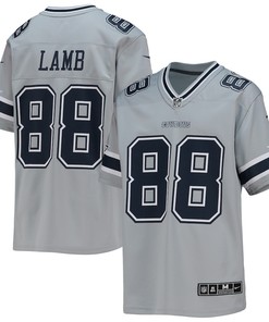 CeeDee Lamb 88 Dallas Cowboys Youth Inverted Team Game Jersey - Silver