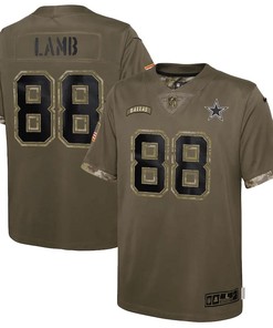 CeeDee Lamb Dallas Cowboys 2022 Salute To Service Player Limited Jersey - Olive