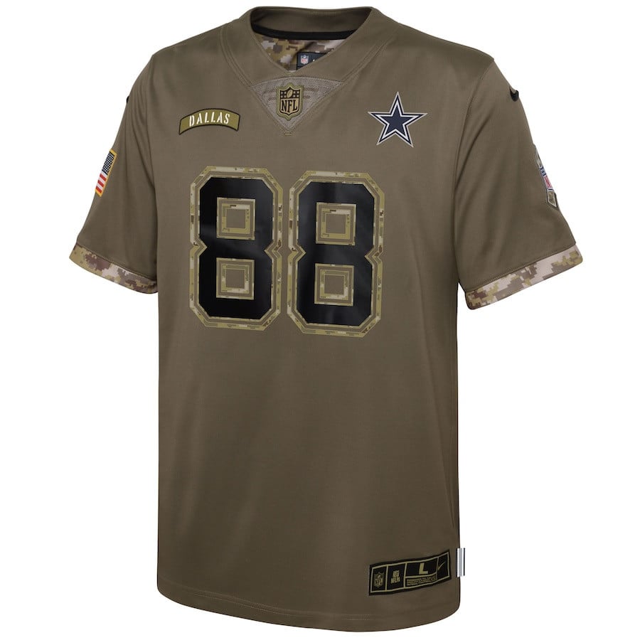 CeeDee Lamb Dallas Cowboys 2022 Salute To Service Player Limited Jersey - Olive