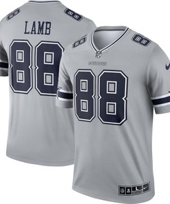 Ceedee Lamb Dallas Cowboys Inverted Legend Jersey - Gray Nfl