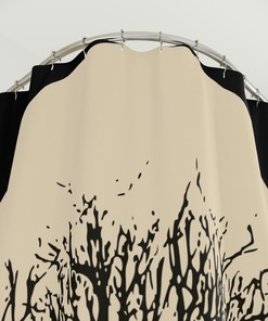 Celestial Boho Moon Shower Curtain for Chic Bathroom Decor