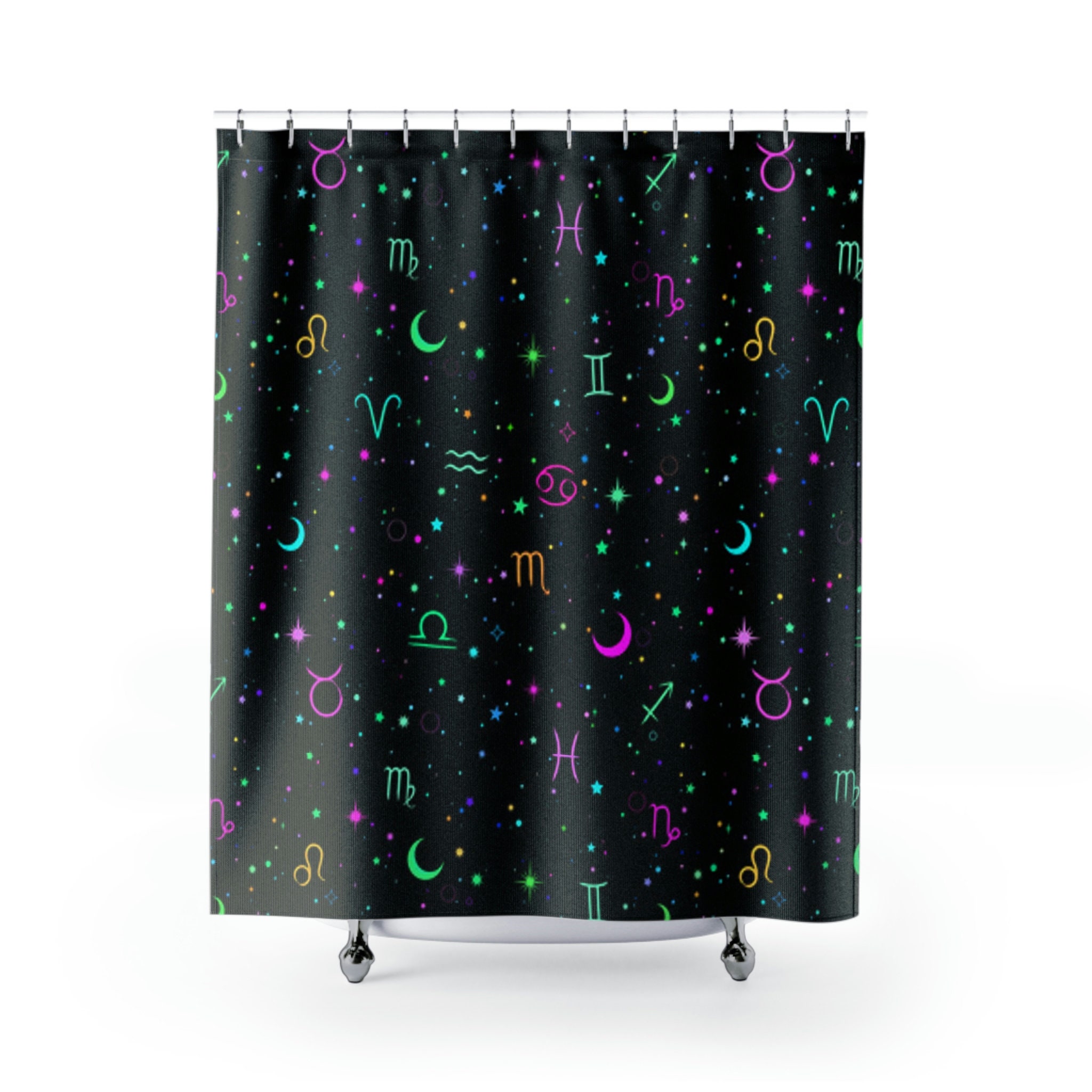 Celestial Shower Curtain - Astrology Bathroom Decor