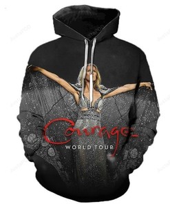 Celine Dion Courage World Tour 3D Hoodie Zip Hoodie