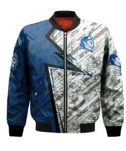 Central Connecticut Blue Devils Bomber Abstract Pattern Sport- NCAA