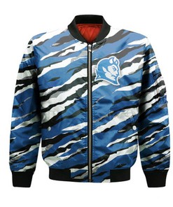 Central Connecticut Blue Devils Bomber Jacket Sport Style Keep Go On - NCAA