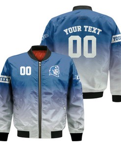 Central Connecticut Blue Devils Fadded Bomber Jacket - NCAA