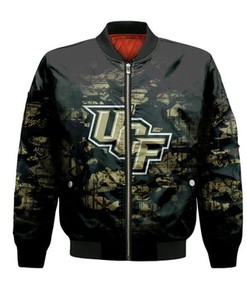 Central Florida Knights Bomber Jacket Camouflage Vintage  - NCAA