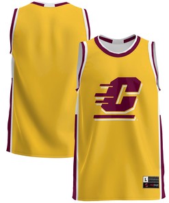 Central Michigan Chippewas Basketball Jersey - Gold Ncaa