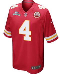 Chad Henne 4 Kansas City Chiefs Super Bowl LVII Champions Men Game Jersey - Red