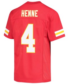 Chad Henne 4 Kansas City Chiefs Super Bowl LVII Champions Youth Game Jersey - Red