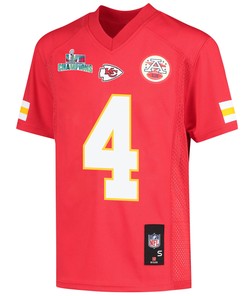 Chad Henne 4 Kansas City Chiefs Super Bowl LVII Champions Youth Game Jersey - Red