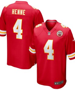 Chad Henne Kansas City Chiefs Game Jersey - Red Nfl