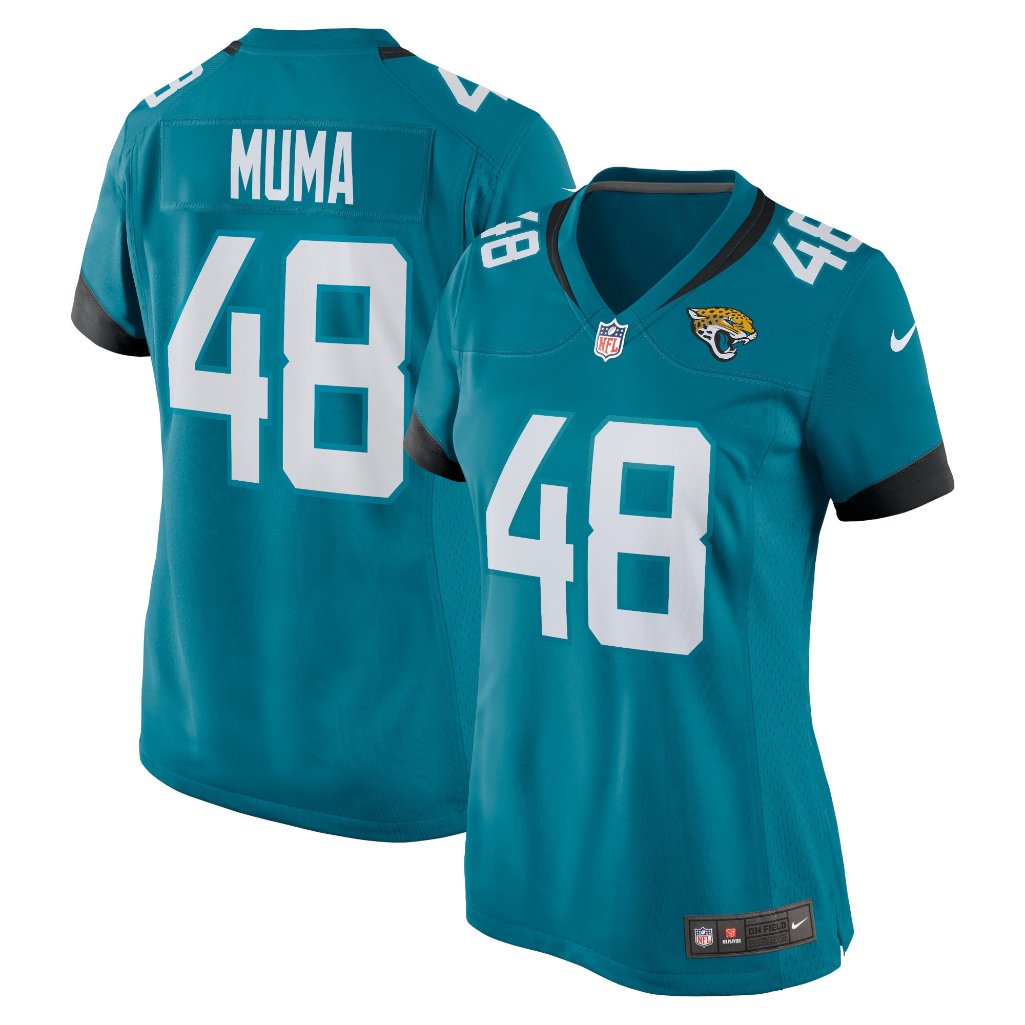 Chad Muma Jacksonville Jaguars Womens Game Jersey - Teal Nfl