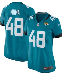 Chad Muma Jacksonville Jaguars Womens Game Jersey - Teal Nfl