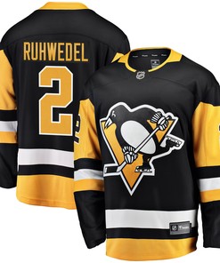 Chad Ruhwedel Pittsburgh Penguins Fanatics Branded Breakaway Player Jersey - Black Nhl