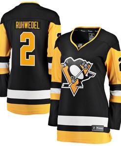 Chad Ruhwedel Pittsburgh Penguins Fanatics Branded Womens Premier Breakaway Player Jersey - Black Nhl
