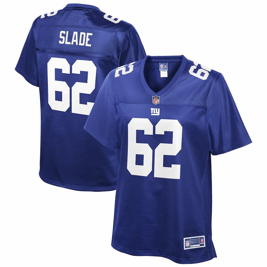 Chad Slade New York Giants Nfl Pro Line Womens Team Player Jersey - Royal