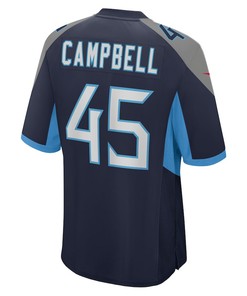 Chance Campbell Tennessee Titans Player Game Jersey - Navy